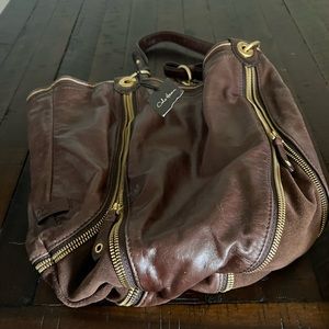 Coke Haan Felicity Zipper Tote in Chesnut